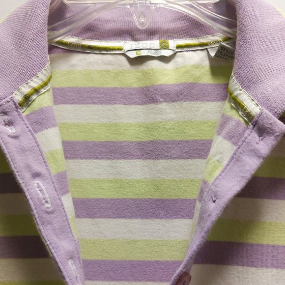 IZOD FLEX Women's Cotton Stretch Collared 3/4 Sleeves V-Neck Pullover Size S/P - Picture 10 of 11